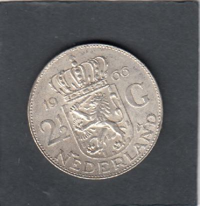 Beschrijving: 2 1/2 Gulden JULIANA 